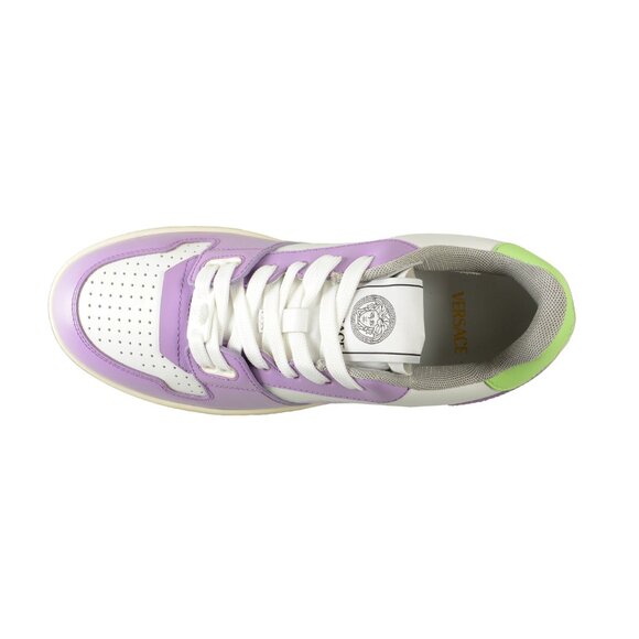 Versace Women's Medusa Logo Multi-Color Leather Sneakers Shoes US 7 IT 37 - Picture 7 of 8